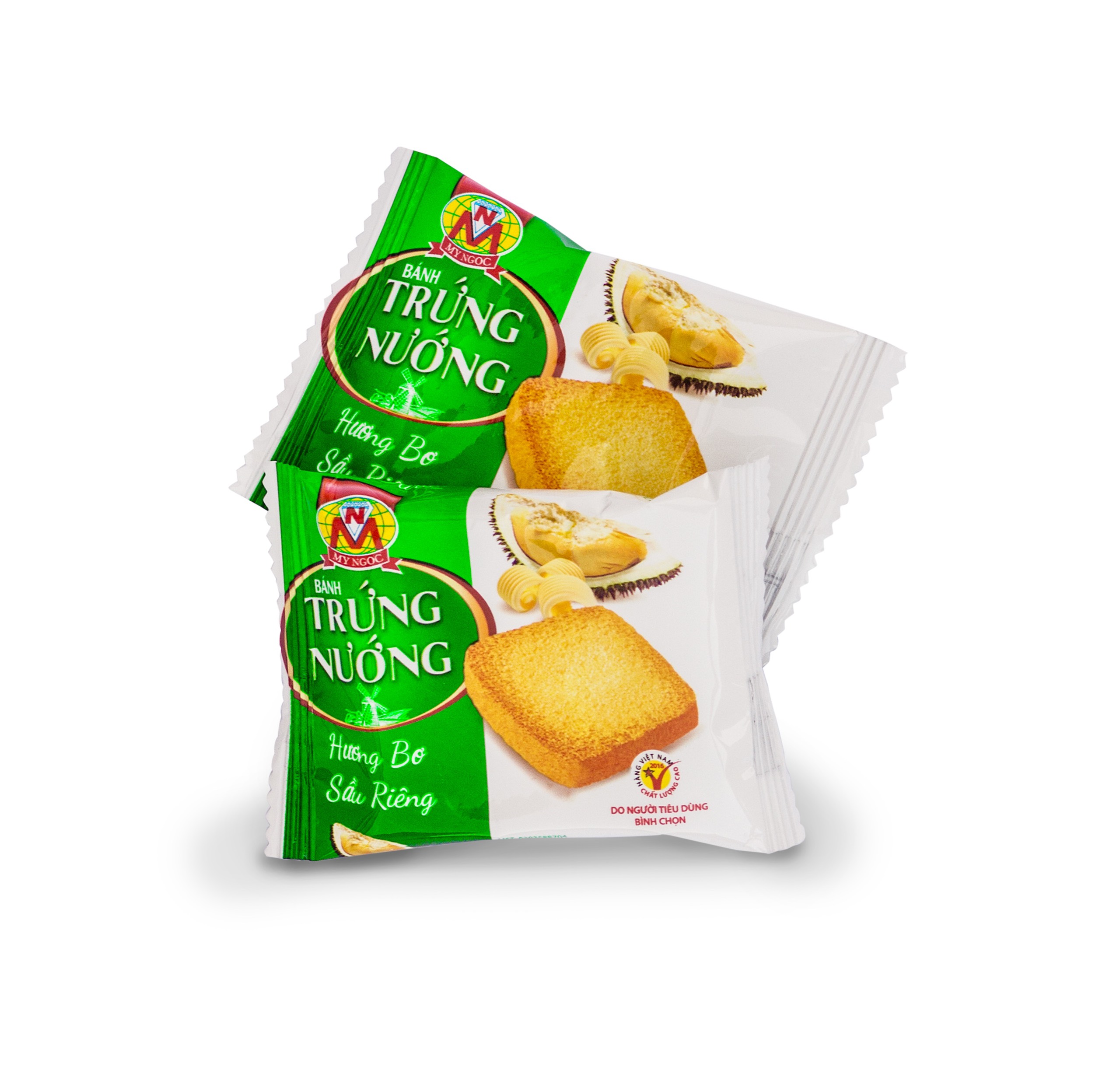 108g Bánh trứng nướng Hương BƠ SẦU RIÊNG tươi MỸ NGỌC