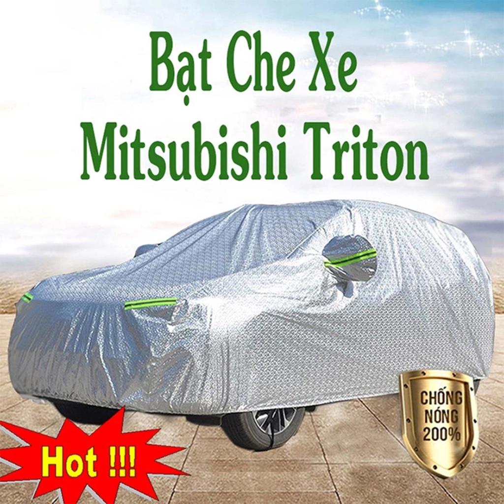 Bạt Phủ Xe Ô Tô Mitsubishi Triton - Bạt Phủ Ô Tô 5 Chỗ 3 Lớp Cao Cấp Chống Mưa, Chống Nắng, Chống Cháy Loại 1