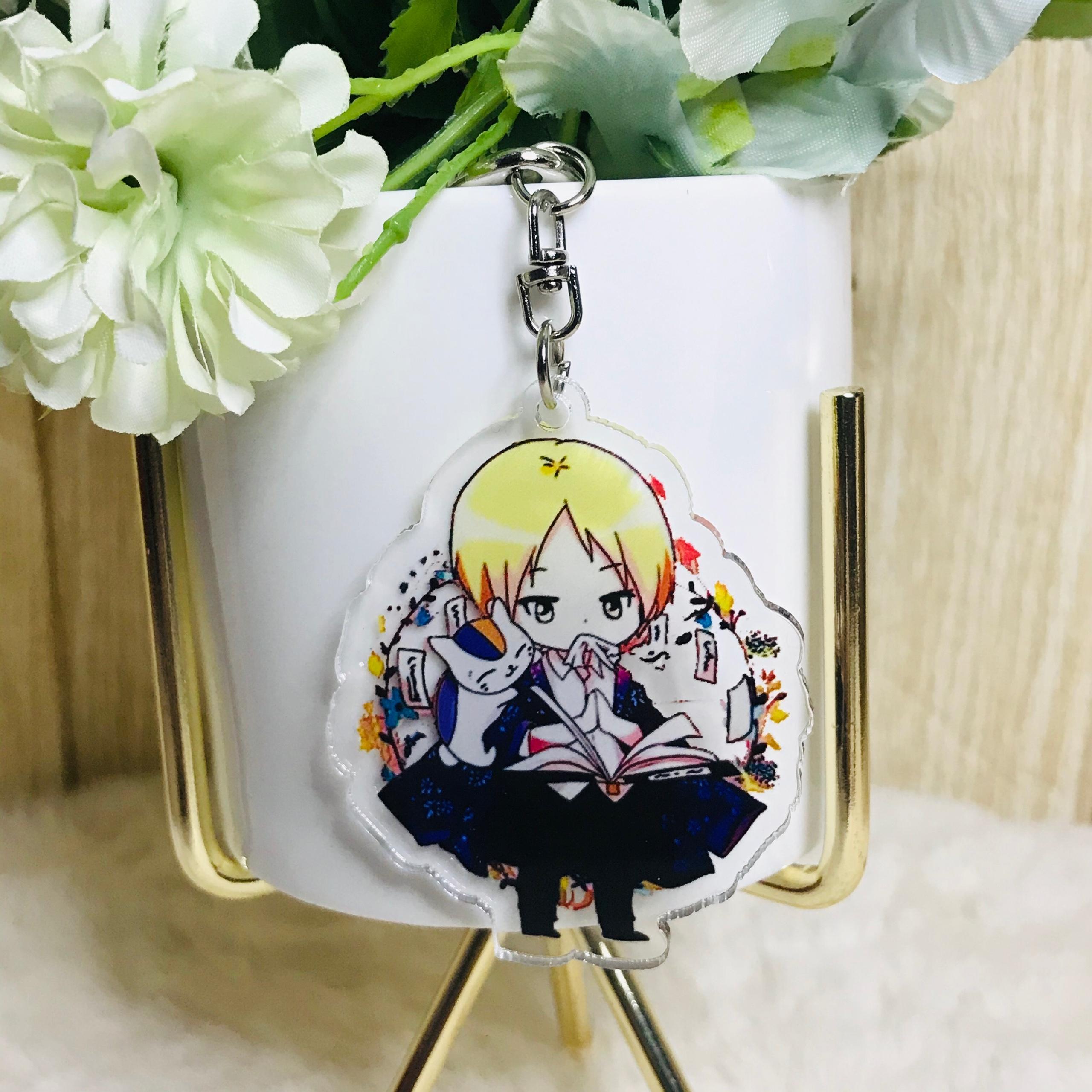 Móc khóa mica trong Natsume Yuujinchou quà tặng xinh xắn dễ thương anime chibi tặng thẻ Vcone