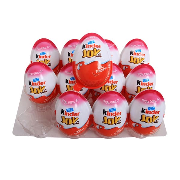 Lốc 24 quả Trứng Chocolate Kinder Joy For Girls 20gr (Kèm đồ chơi bé gái)