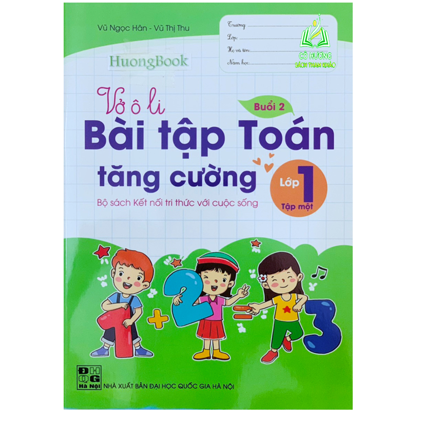 Sách - Vở Ô Li Bài Tập Toán Tăng Cường lớp 1 - tập 2
