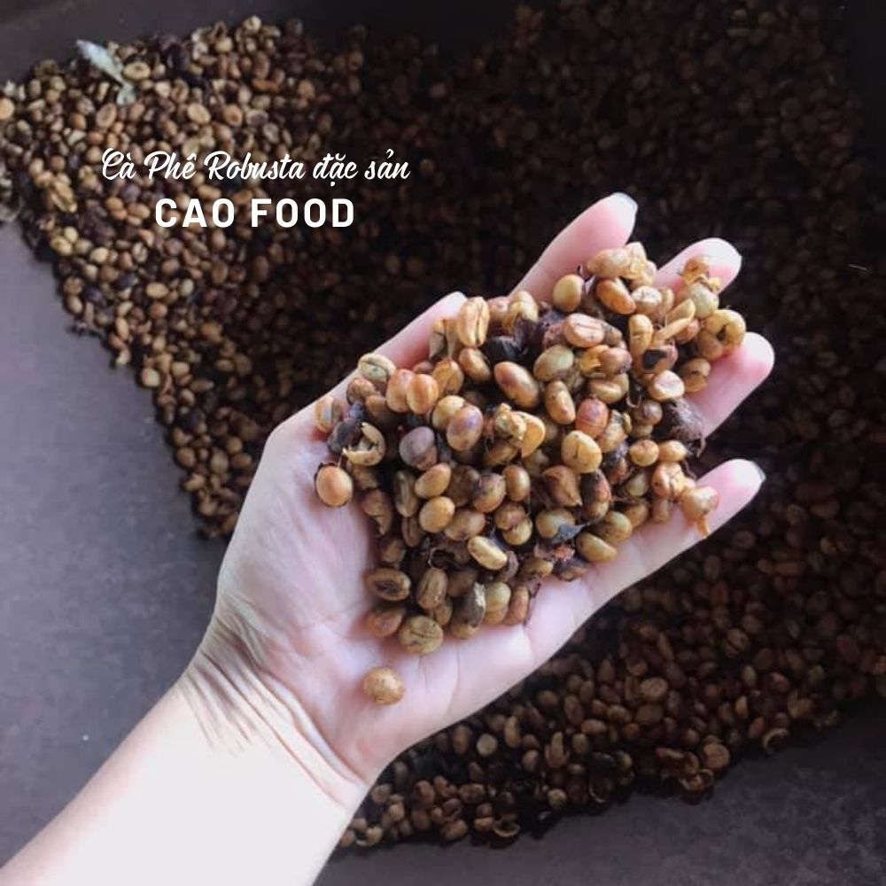 Cà phê Robusta Đaklak CAO FOOD từ 100% hạt cà phê robusta chín - đặc sản chế biến ướt Tây Nguyên cao cấp