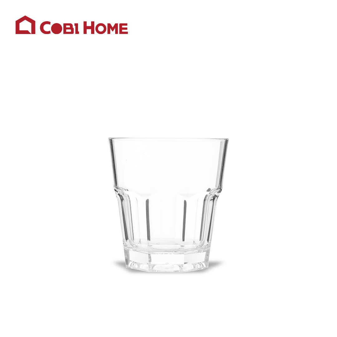 Ly nhựa uống nước, cốc uống nước, màu trắng trong suốt bằng nhựa cao cấp - 4 size