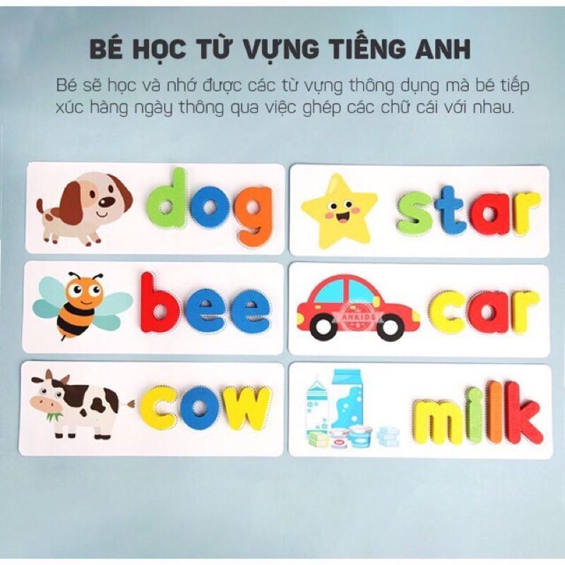 ĐỒ CHƠI GHÉP HÌNH CHỮ CÁI TIẾNG ANH CHO BÉ