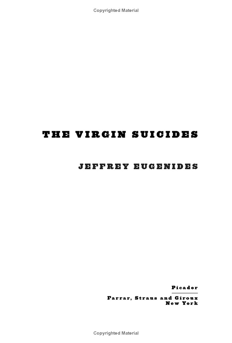 The Virgin Suicides (Collins Modern Classics)