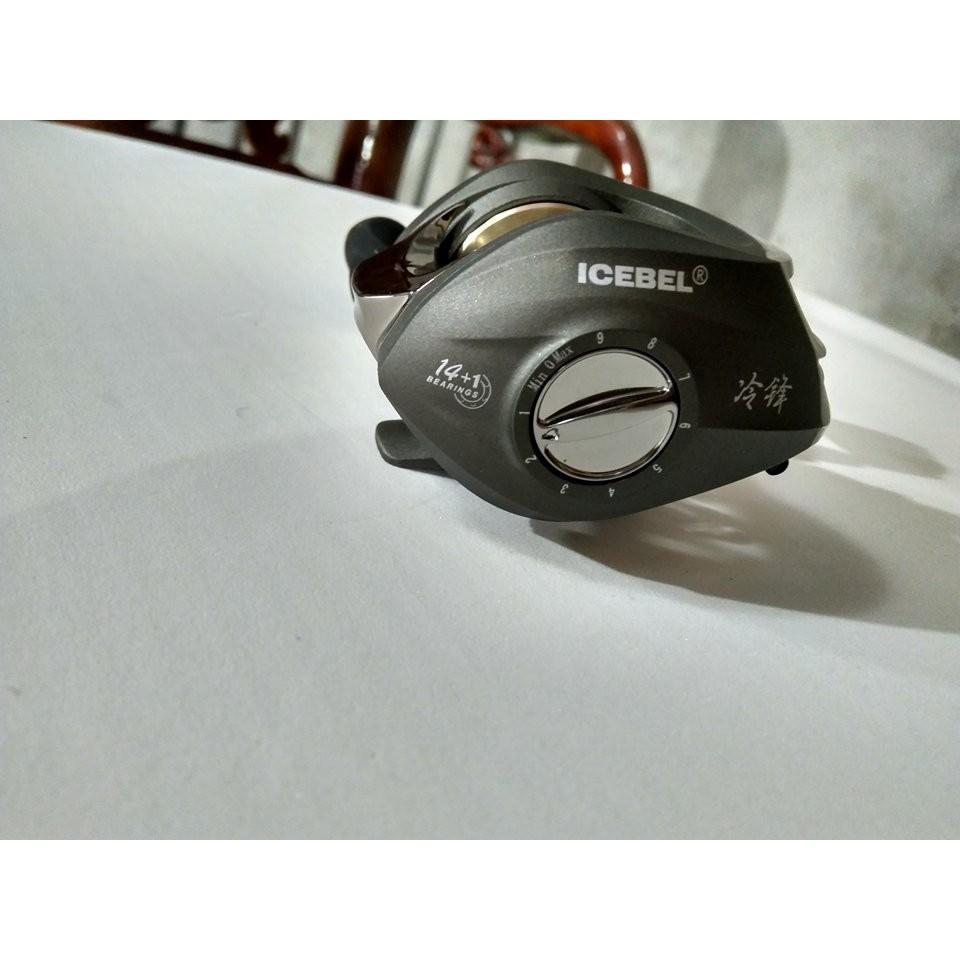 Bộ cần câu Lure cao cấp máy ngang tặng kèm phụ kiện