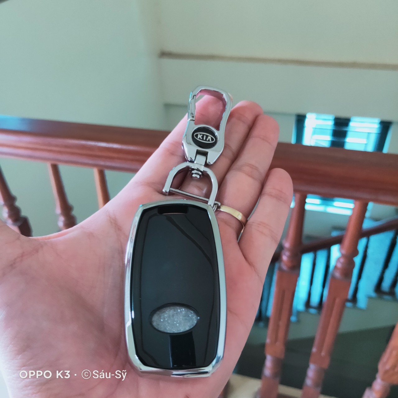 Bao chìa khoá ô tô các dòng xe Kia Morning, Sorento, Soluto  silicon mạ crom Full hộp