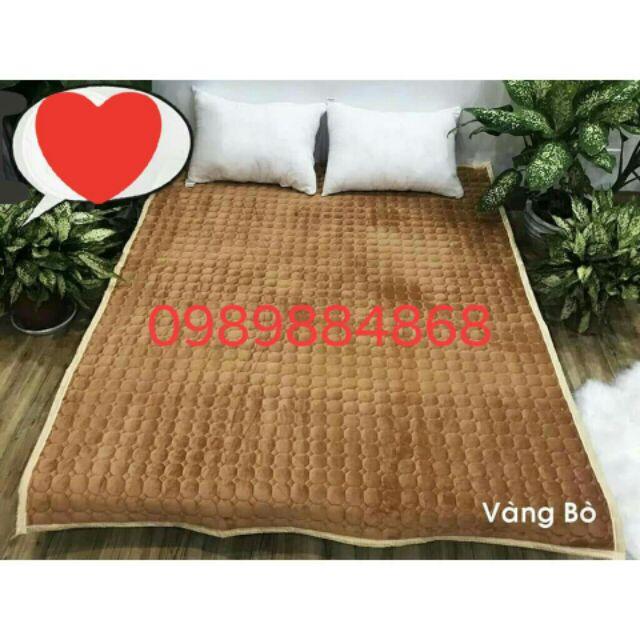Ga nhung thảm nỉ nhung trải sàn trải giường kt m6x2m