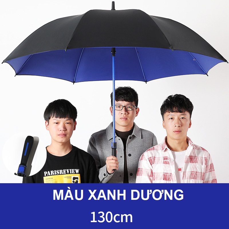 Ô dù size lớn 130 cm 2 lớp vải che mưa, nắng, chống tia UV tốt hơn hàng cao cấp