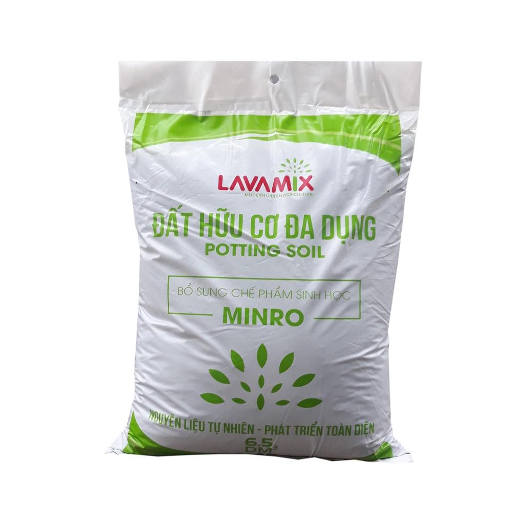 Đất sạch LAVAMIX (6.5 dm3) khoảng 2kg7/bao, giàu dinh dưỡng trồng rau sạch, hoa kiểng, cây cảnh, cây ăn trái