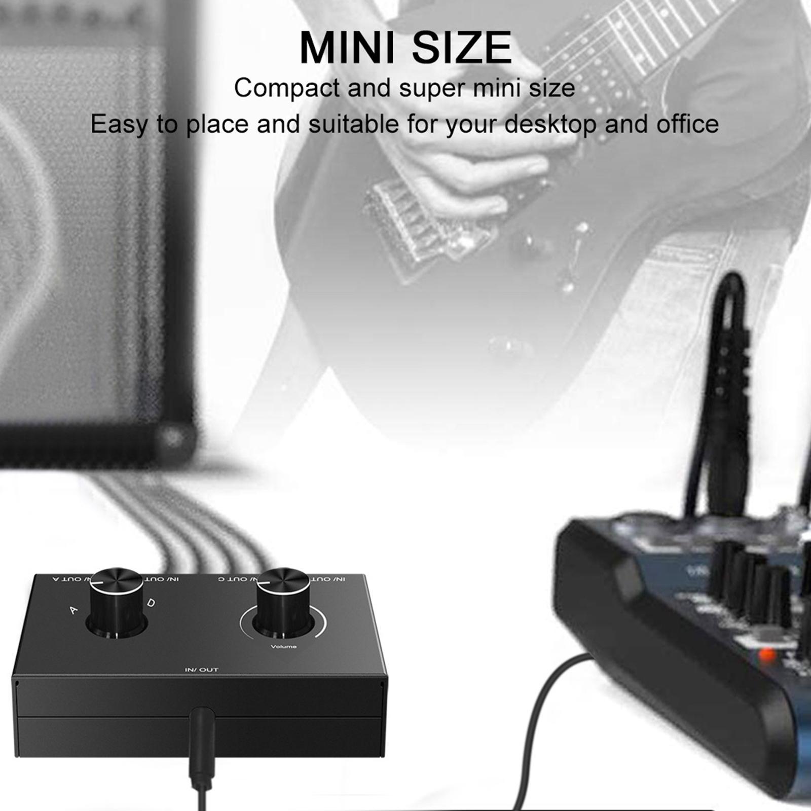 3.5mm Audio Switch Professional  Output Lightweight for Laptop PC