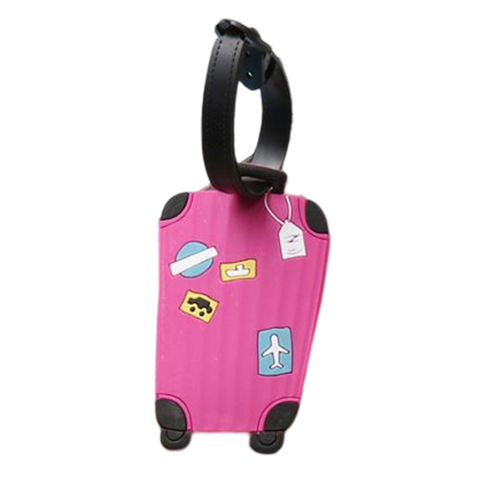 Luggage Tag Suitcase Tag Travel Bag Label Cute Handbag Flexible Name Cards Holder Portable Backpack Baggage Marker Accessories for Women Men