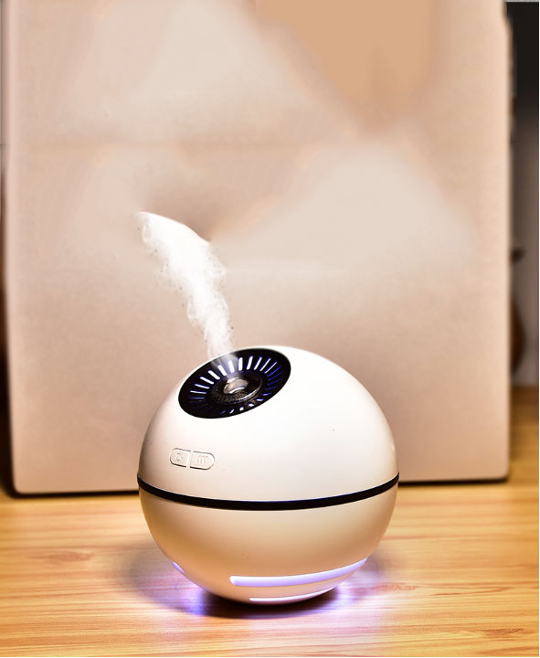 Máy phun sương tạo ẩm khuếch tán tinh dầu quả cầu Space Ball humidifier GXZ-J616 cao cấp tích hợp đèn, quạt mini