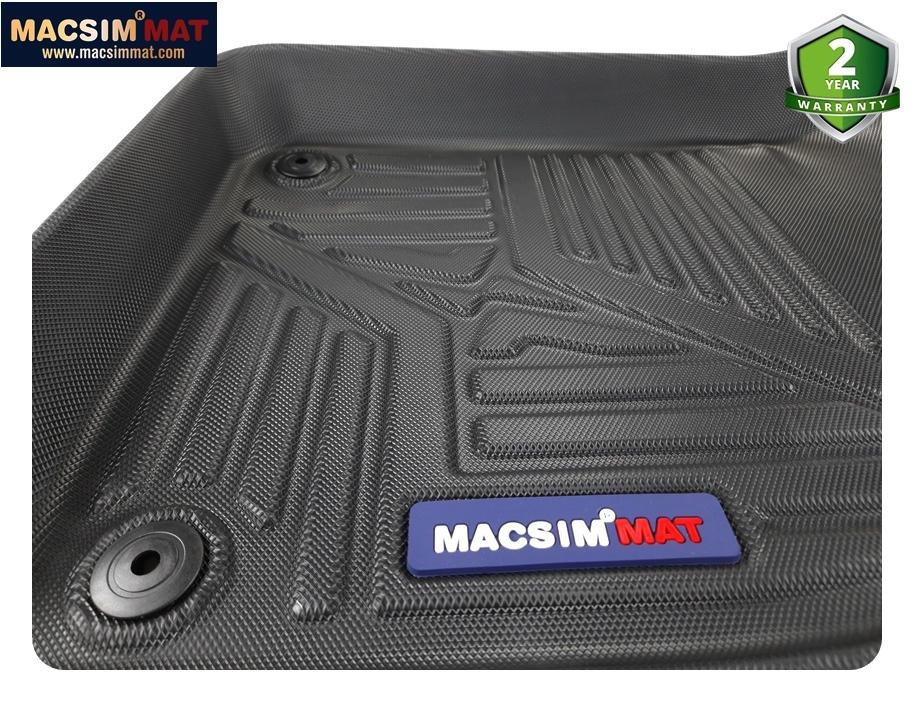 Thảm lót sàn ô tô Audi Q8 2019 - 2020 Nhãn hiệu Macsim chất liệu nhựa TPV cao cấp màu đen