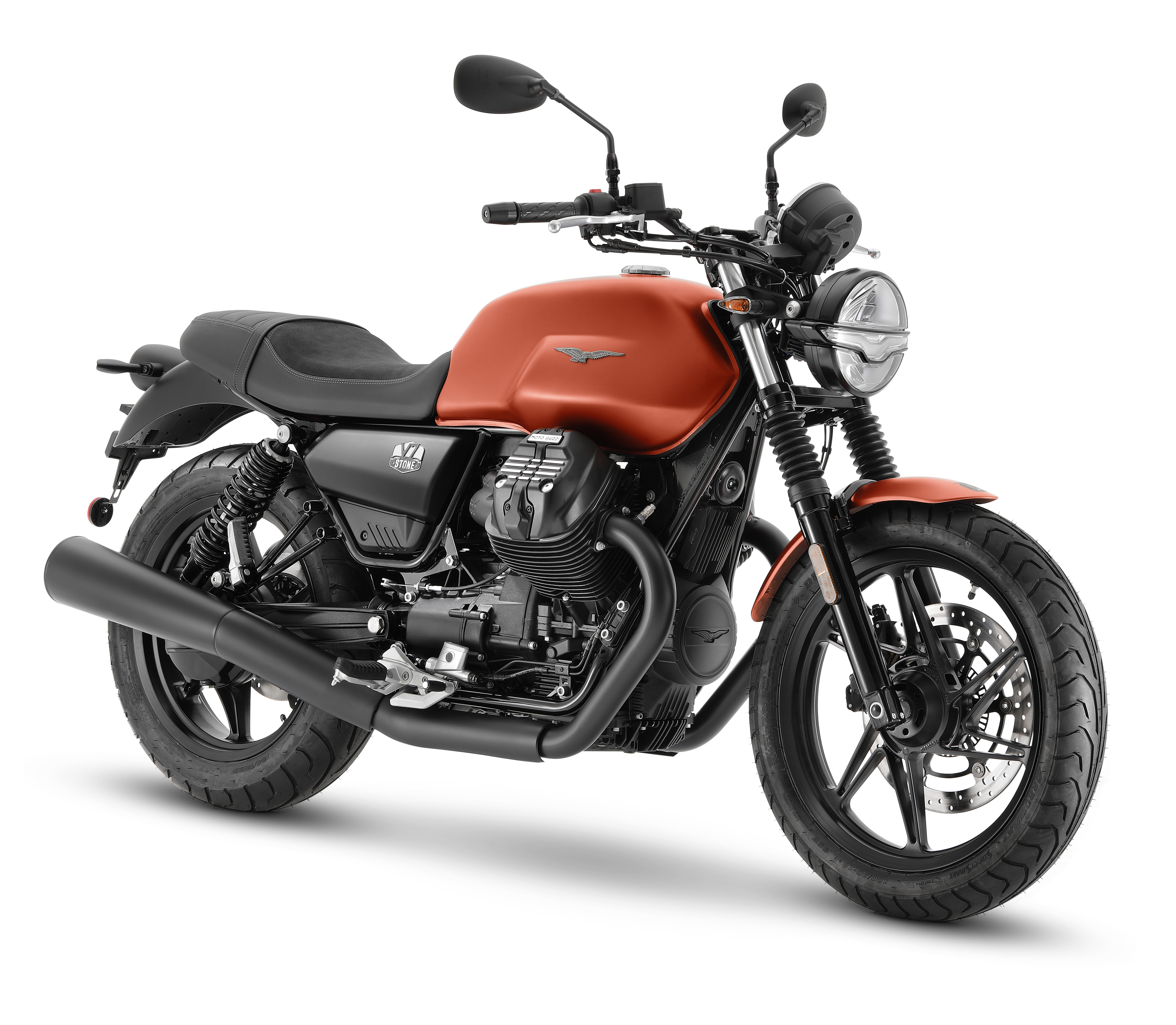 ( Trả góp 0%) Xe PKL Moto Guzzi V7 Stone 2022 -  Nhập Ý - Đen | Vàng | Cam | Ghi