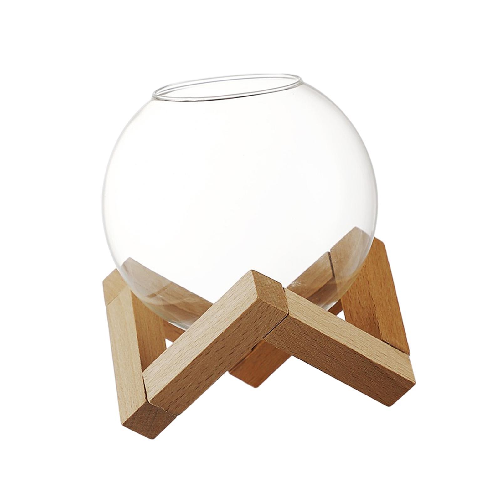 Cocktail Glass with Wood Stand Martini Glass for Wedding