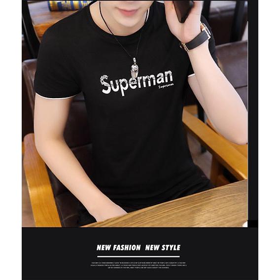 Mẫu áo thun nam tay ngắn áo phông cổ tròn 4 màu được yêu thích nhất superman 06