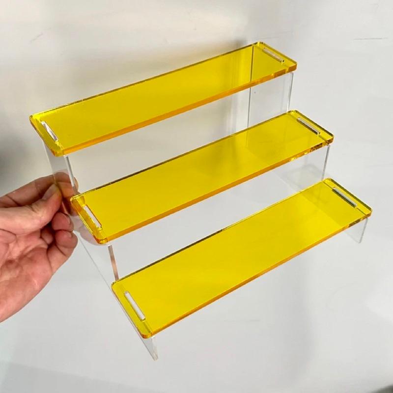 Kệ mica xuyên sáng trưng bày sản phẩm, nhiều màu sắc - 5 Tầng