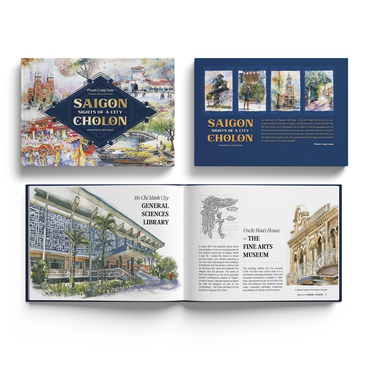 Sights Of A City Saigon-Cholon - Paintings And Sketches - Bìa Cứng