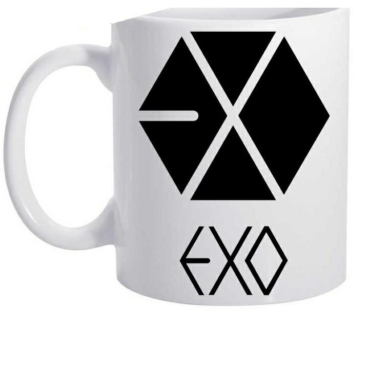 Cốc ly sứ chịu nhiêjt in logo nhóm nhạc EXO