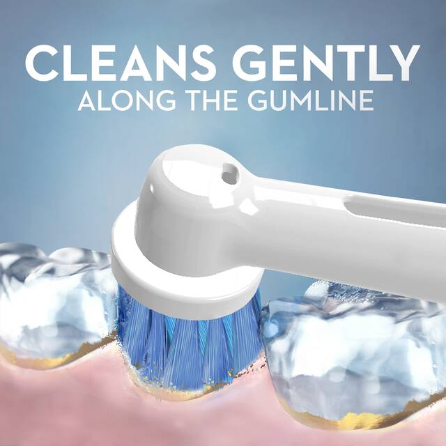Cho máy Oral B Braun, bộ 4 Đầu Bàn Chải đánh răng điện thay thế MIHOCO EB28-P New Sensitive, làm sạch răng, cho nướu nhạy cảm, BỊ VIÊM