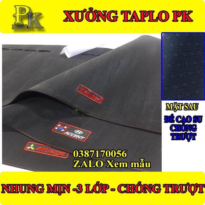 Thảm taplo Xpander,Bản cross Da VÂN GỖ CAO CẤP, 3 LƠP CHỐNG TRƯỢT, BH10 năm, NANOPK