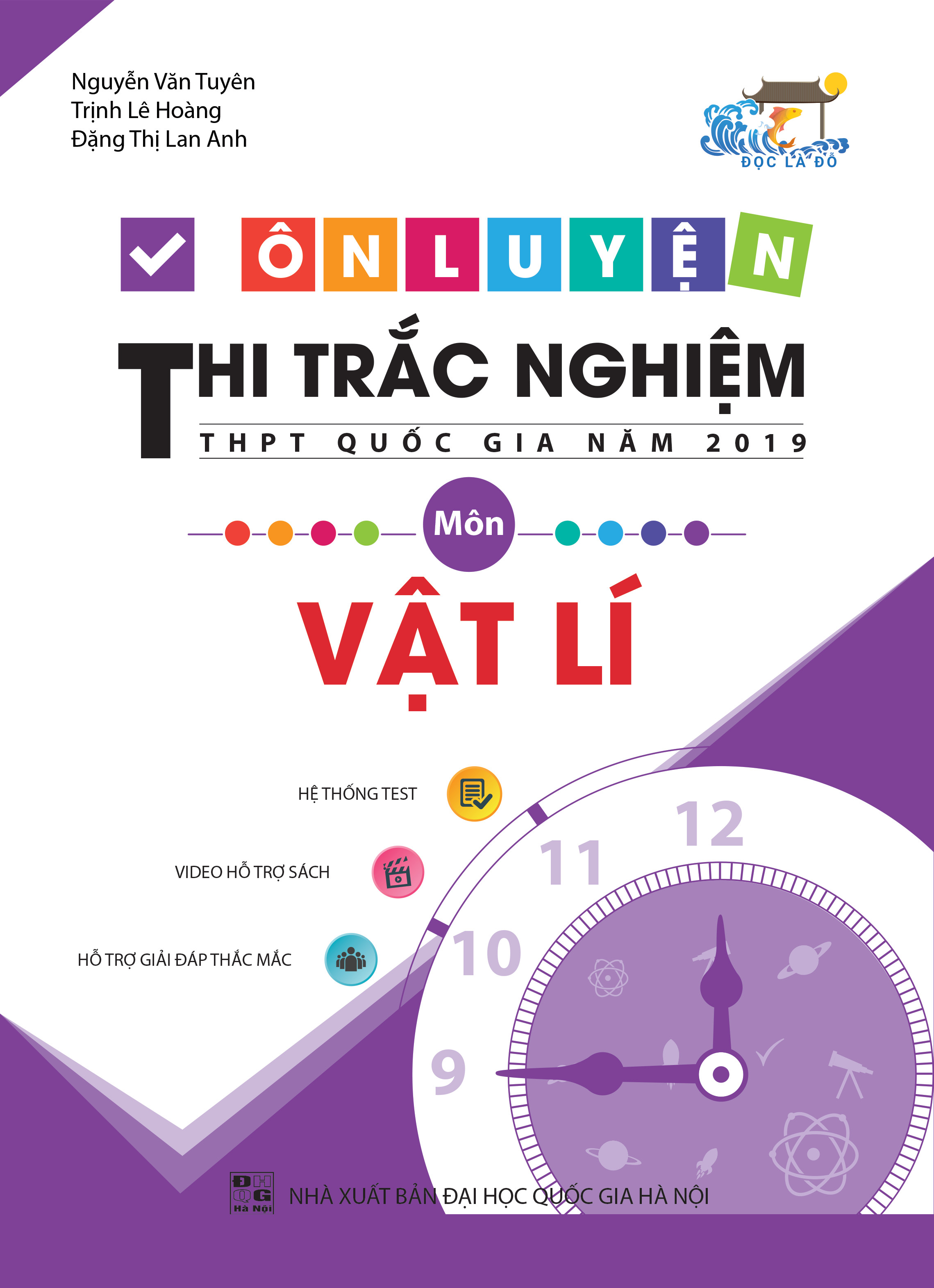 combo ôn luyện thi trắc nghiệm THPT quốc gia năm 2019 khối A: Toán - lý - hóa