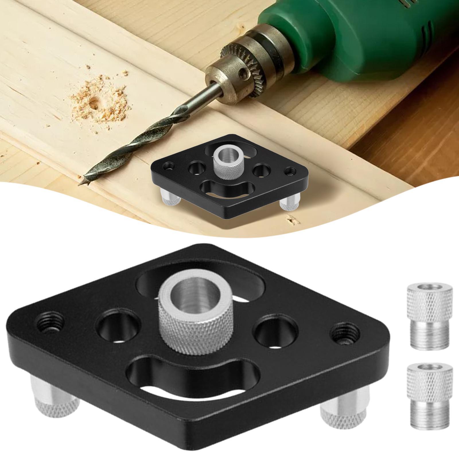 3-in-1 Vertical Pocket Hole Jig Woodworking Drilling Locator Dowel Jig Kit Drill Guide Tool