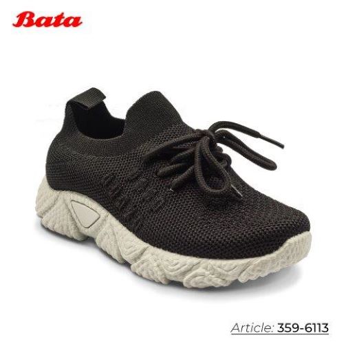 Giày sneaker trẻ em Thương hiệu Bata màu đen 359-6113