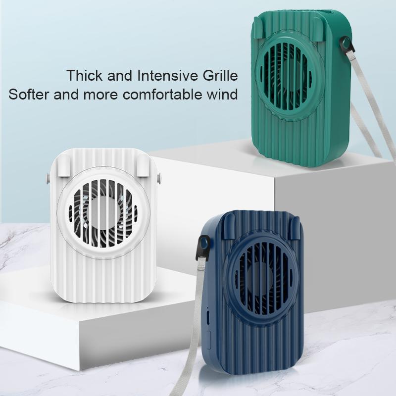 Quạt cổ di động mini, hoạt động yên tĩnh, 3 mức độ gió,sạc USB