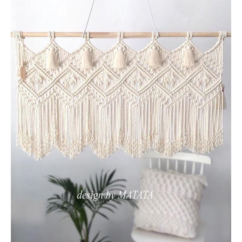    Rèm cửa sổ  handmade - Rèm cửa sổ macrame - sản phẩm decor  