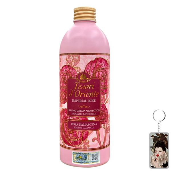 Sữa tắm Tesori d'Oriente Hoa hồng Damacus 500ml tặng móc khóa