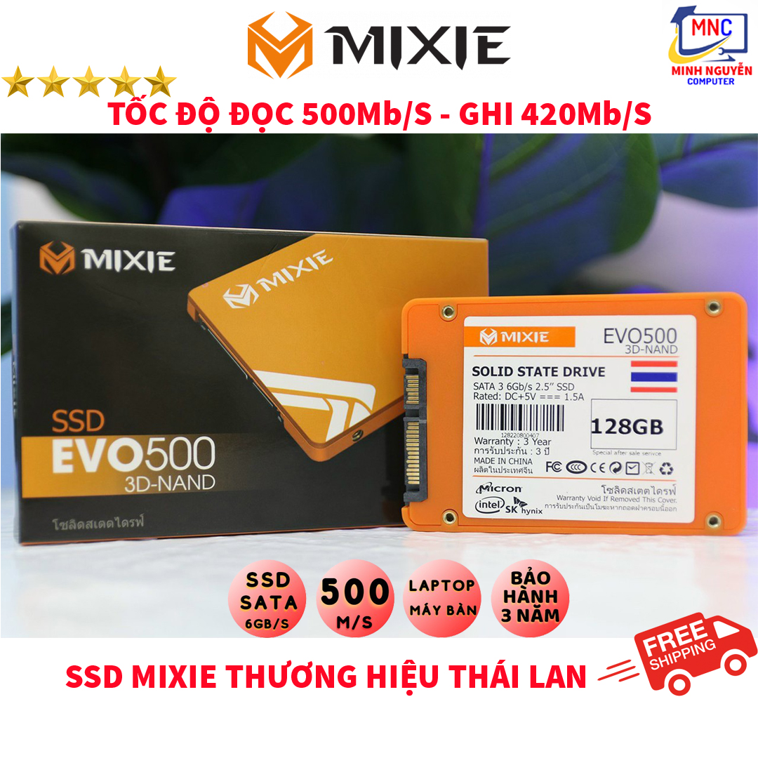 Ổ Cứng SSD 128GB MIXIE EVO500 SATA 3 - 2.5INCH - New 100% - Hàng Chính Hãng