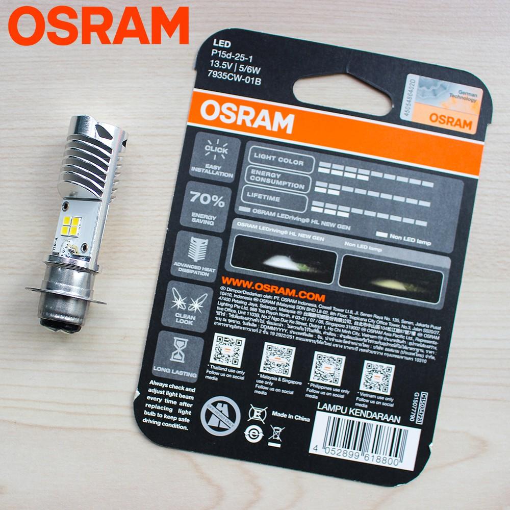 Bóng đèn LED OSRAM T19 Dream, Wave, Air Blade Thái tăng sáng trắng (7935CW) - Hàng chính hãng
