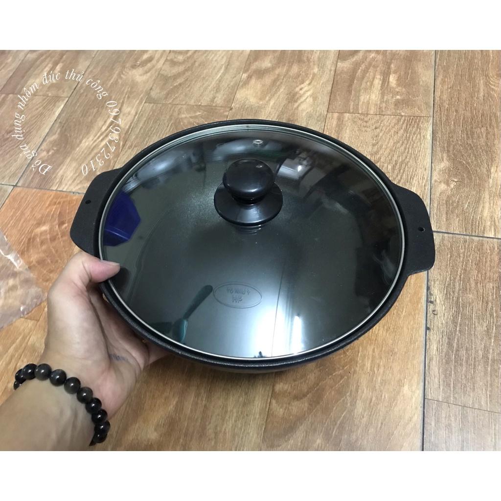 Nồi gang chống dính kho thịt cá, nấu lẩu đk 27cm