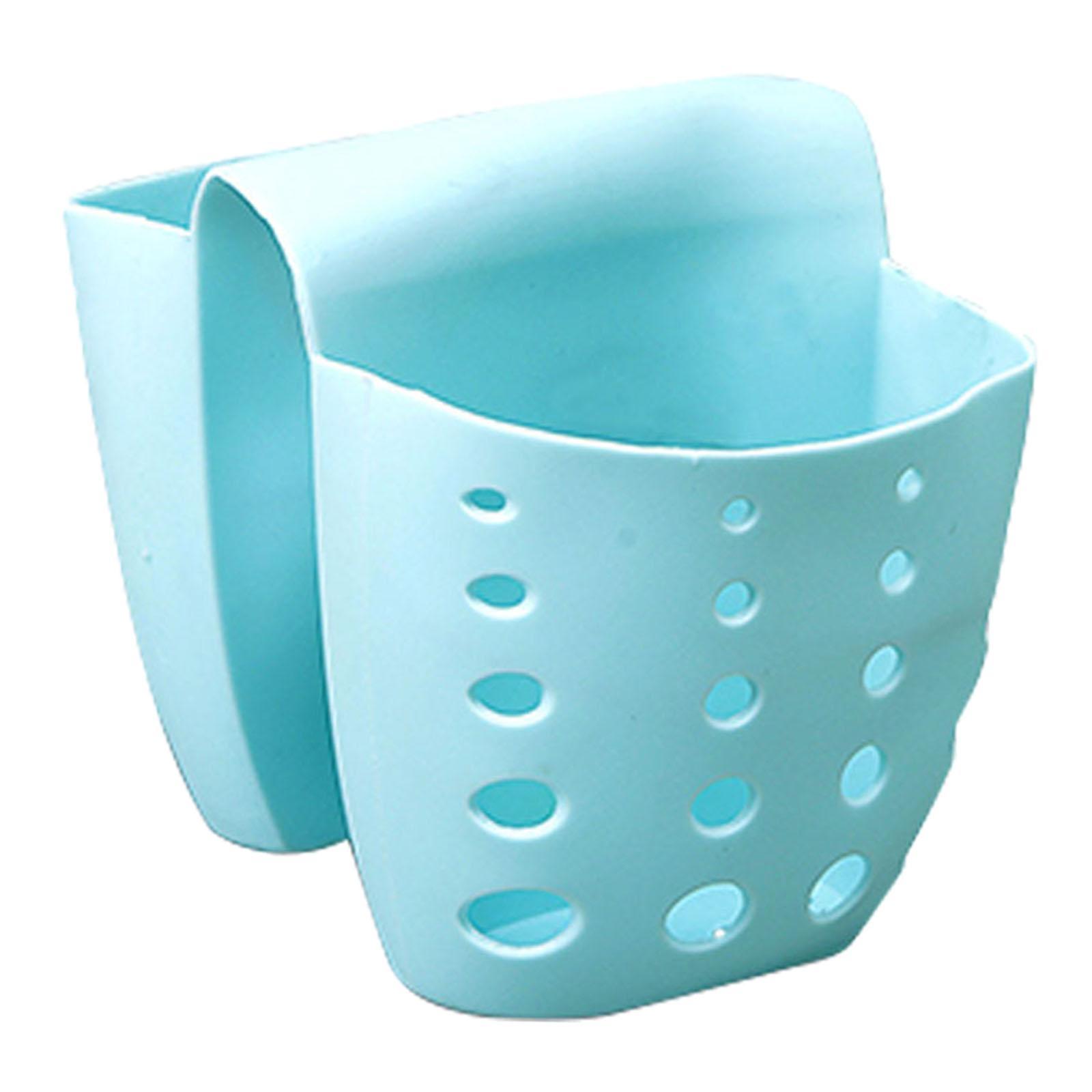 Kitchen Sink Sponge Holder Soap Caddy Organizer Blue