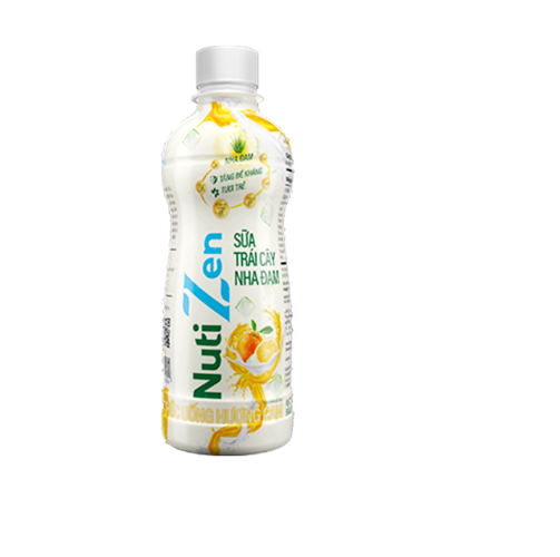 Combo 2 Chai Thức Uống Hương Cam Sữa Trái Cây Nha Đam Nutizen Chai pet 290ml