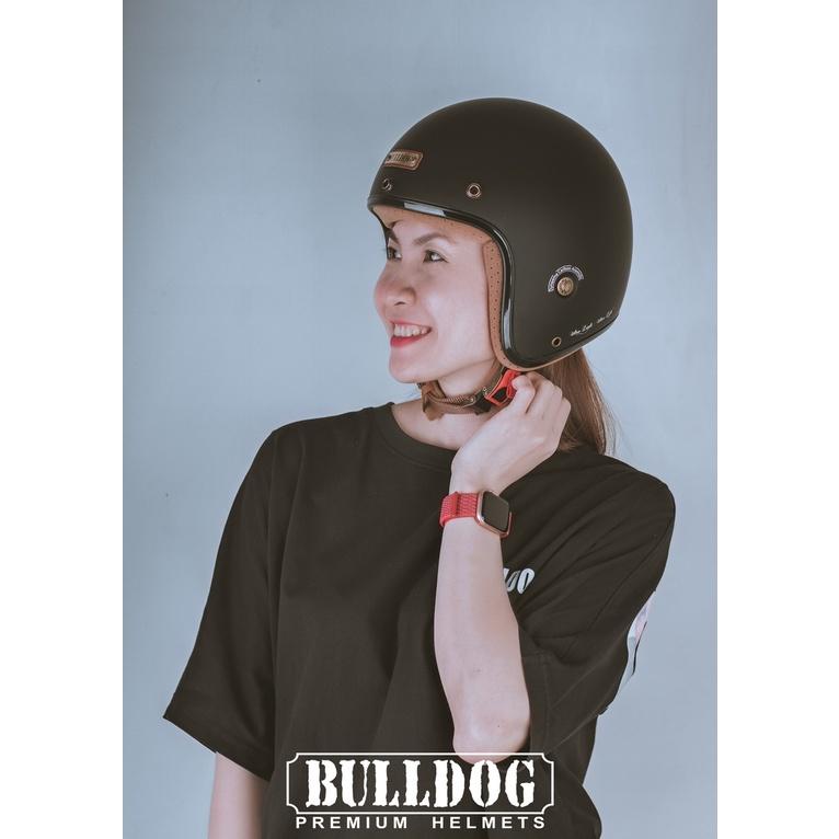 MŨ BẢO HIỂM 3/4 BULLDOG HELI SỢI THUỶ TINH - GARA20