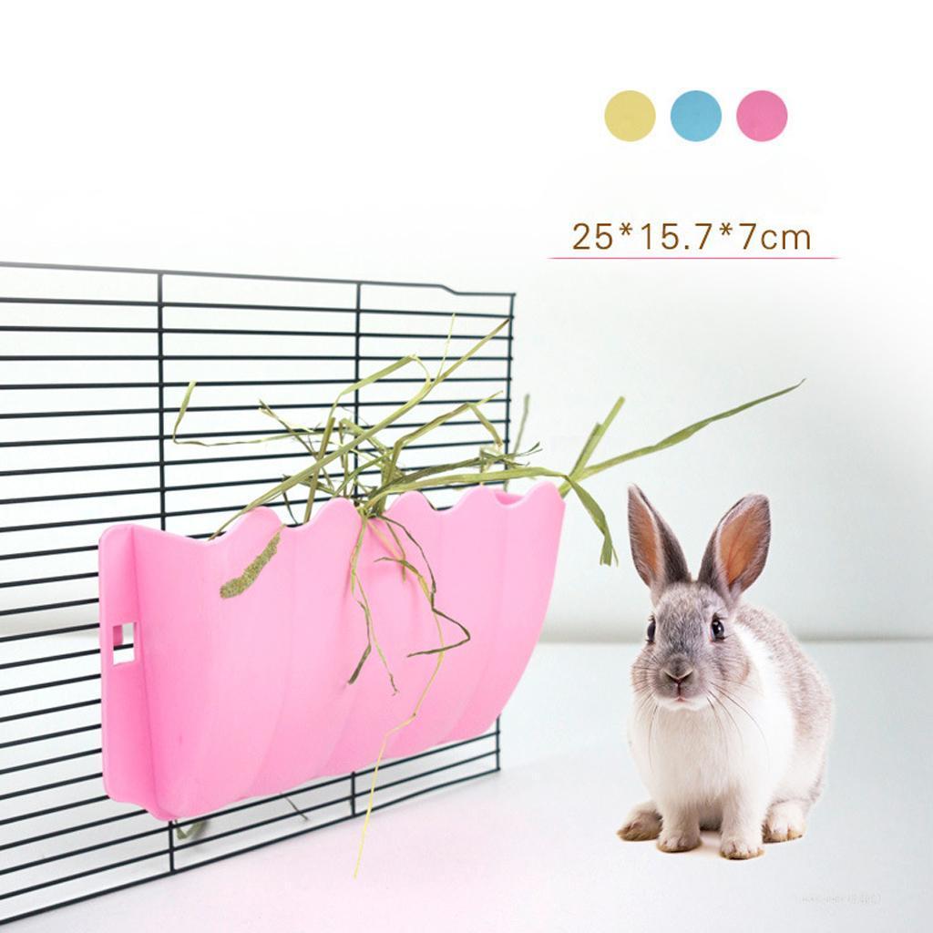 2pcs Plastic Pet Hay Rack Manger for Rabbit Guinea Pig Chinchilla Pet Feeder