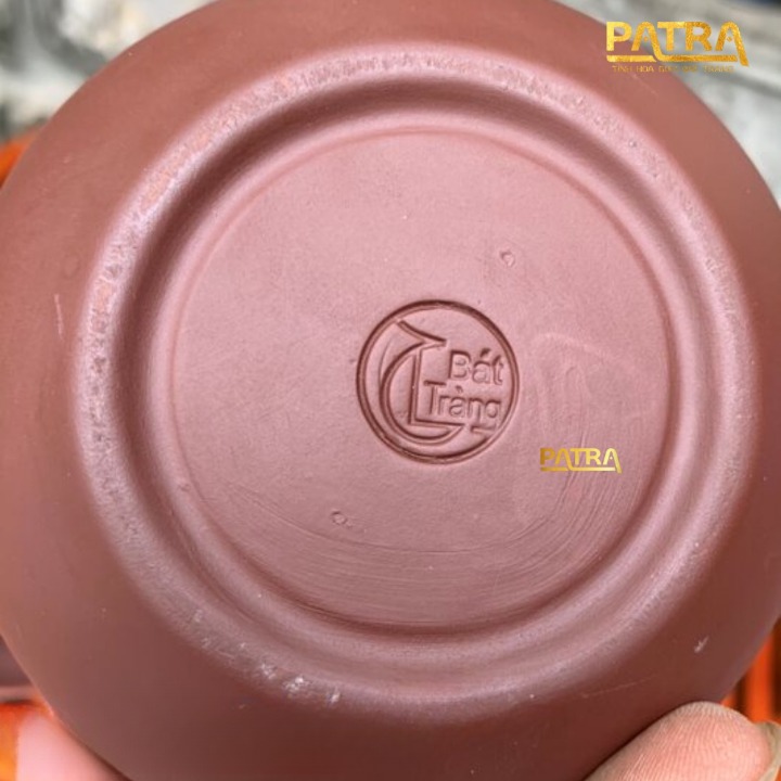 Bộ ấm chén uống trà cao cấp , bộ ấm trà Bát Tràng - trường sa phúc lộc thọ đỏ