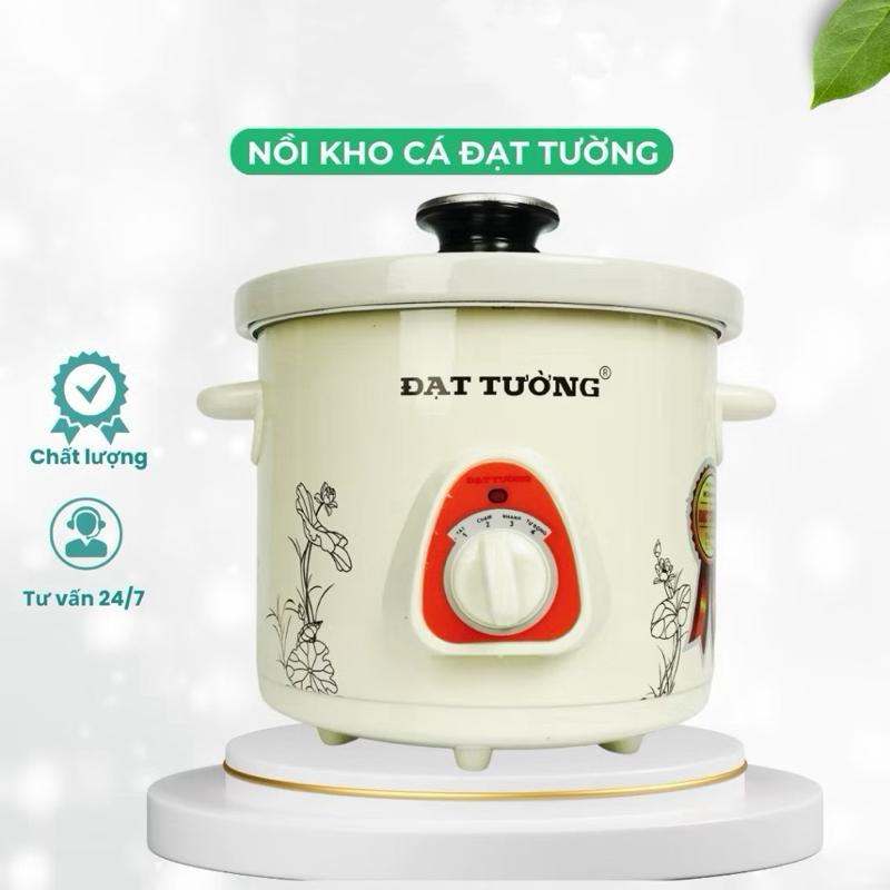 [AnhOtShop] Nồi Kho Cá Nấu Chậm Đạt Tưởng 1.5L – Lòng Sứ Dày, Giữ Nhiệt Tốt, Kho Cá Không Bị Vỡ, Tiết Kiệm Điện, Bền Hơn Loại Thường