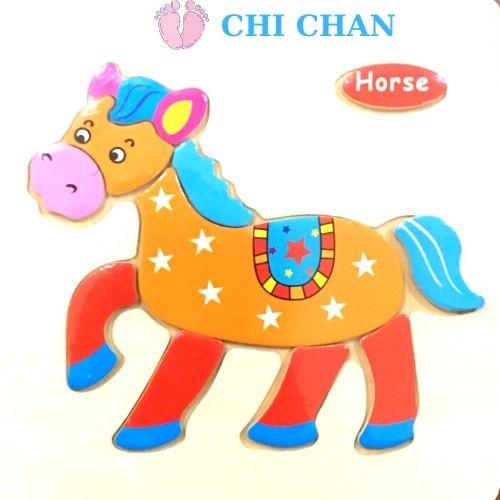 Đồ chơi ghép hình gỗ ép mịn phát triển tư duy cho bé kích thước 15*15cm, đồ chơi giáo dục phát triển não bộ