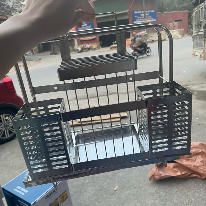[AnhOtShop] Kệ để dao, thớt, đũa inox 304 dày dặn sáng bóng, Kệ để dao thớt inox 304 bản cao cấp, hàng loại 1