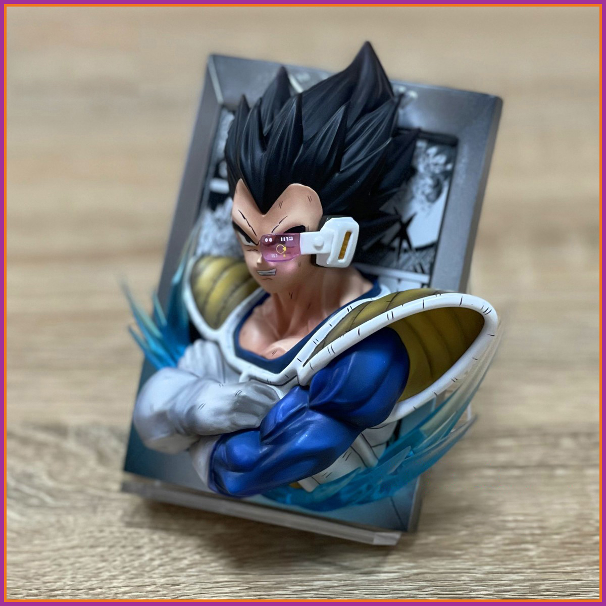 Mô hình tranh 3d songoku vegeta hàng mới siêu nét