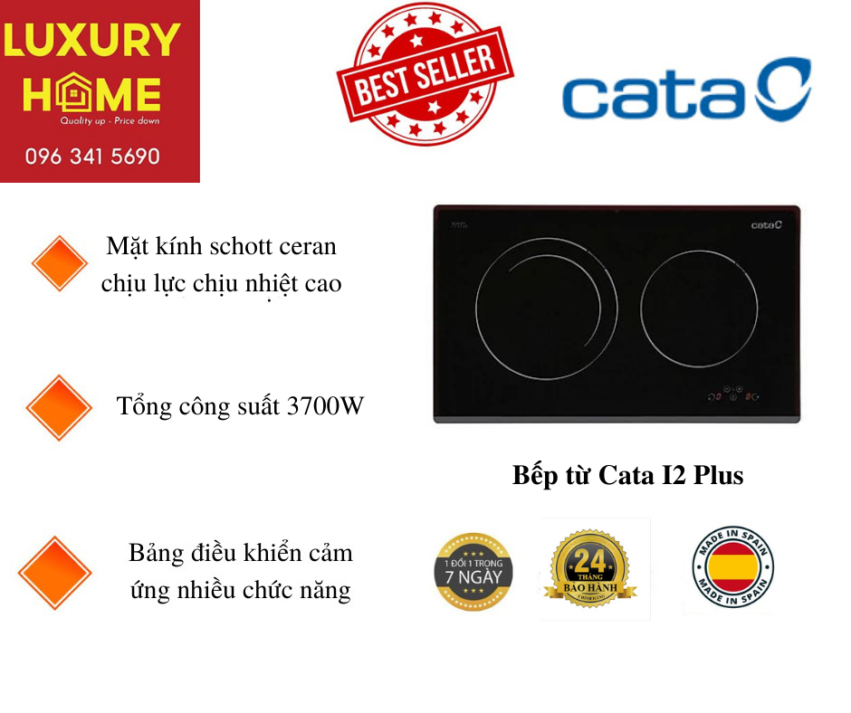 Bếp từ Cata I2 Plus  - Hàng chính hãng