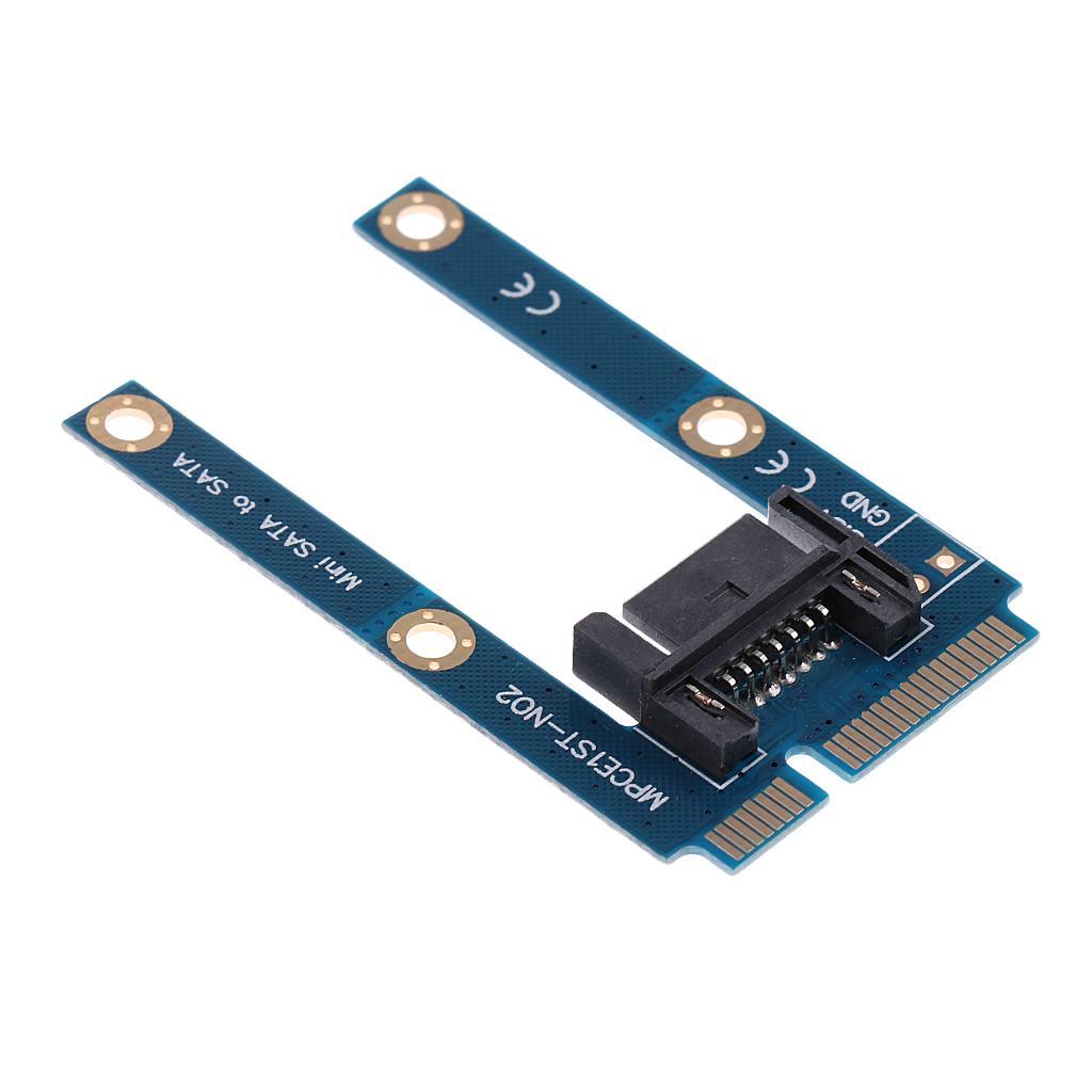 MSATA to 7Pin SATA Hard Drive Converter Card Adapter Riser Board for Laptop