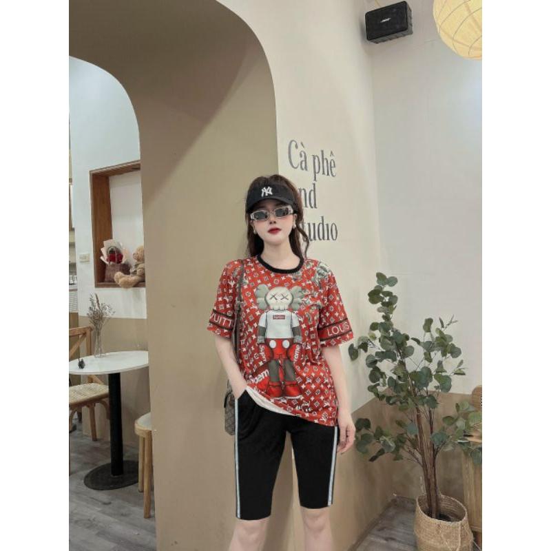 SET BỘ THỜI TRANG FOM RỘNG PHỐI HỌA TIẾT