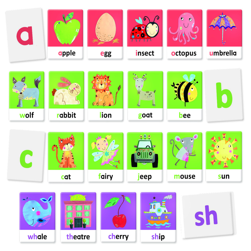 FLASHCARDS TACTILE AND PHONICS ALPHABET MONTESSORI - Bộ thẻ chơi giúp phát triển trí não cho trẻ từ 2-5 tuổi