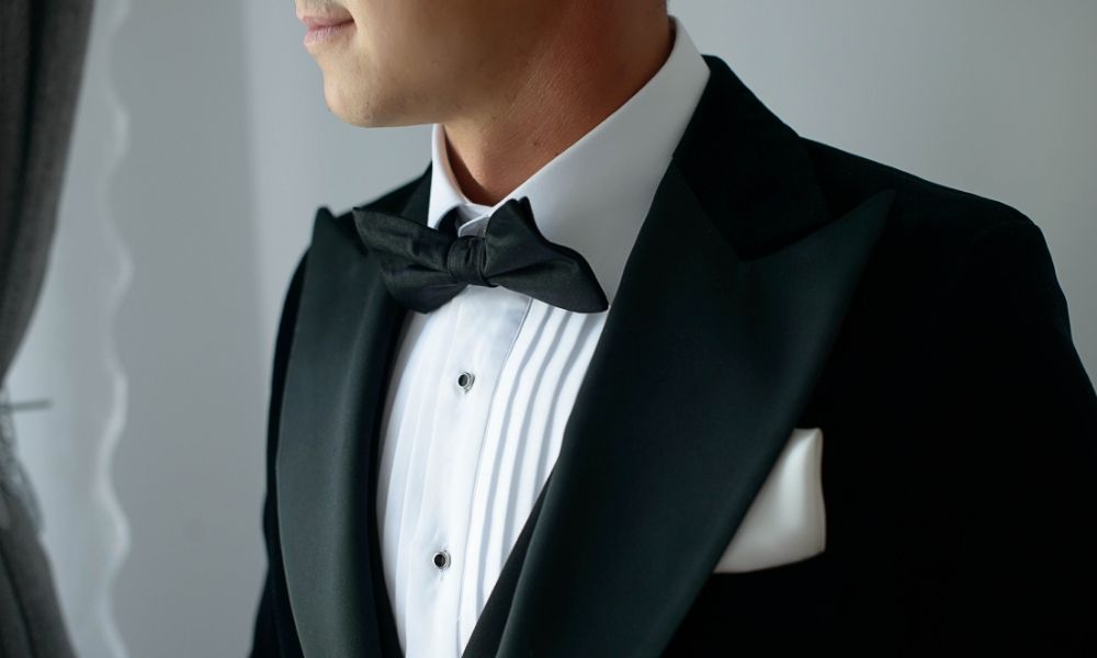 Áo sơ mi nam xếp ly mặc Tuxedo Anlimen &amp; Gentle Spread Collar