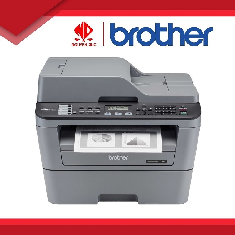 Máy In Brother MFC-L2701D Đa Chức Năng (In, Scan, Copy, Fax) Laser Trắng Đen, In 2 Mặt - Hàng Chính Hãng